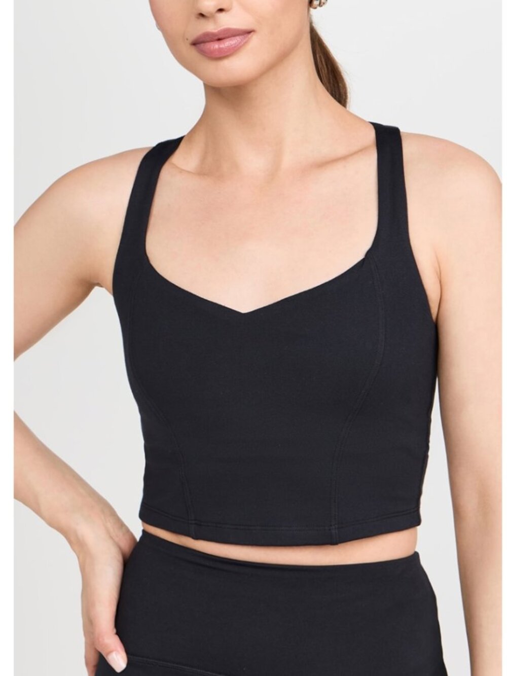 BEYOND YOGA Powerbeyond Intensity Racerback Cropped Sports Bra Top - Sz M